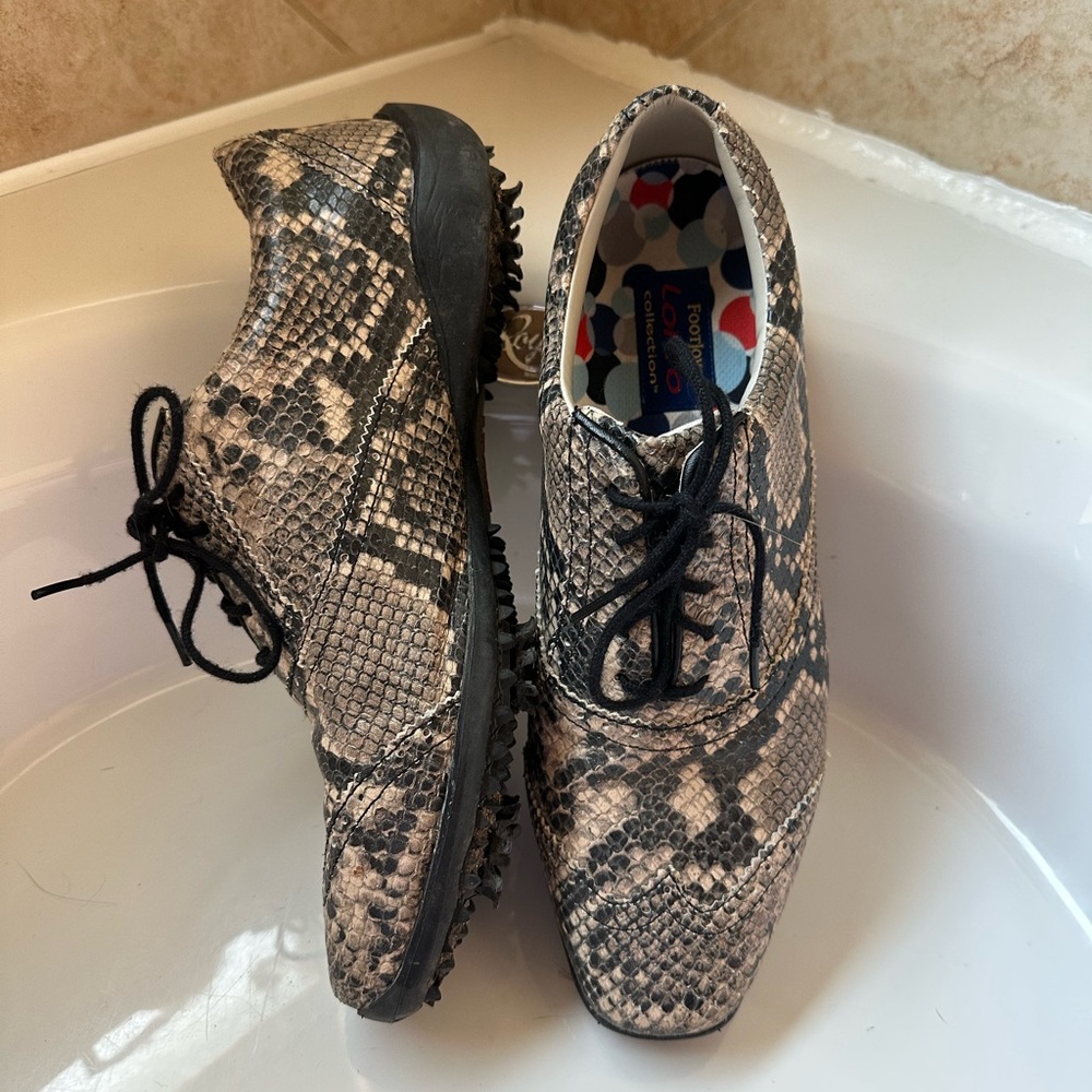 Snake Print FootJoy Golf Shoes